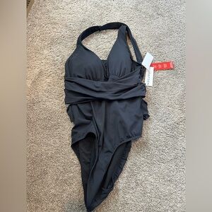 Jantzen black one piece, size 10 NWT